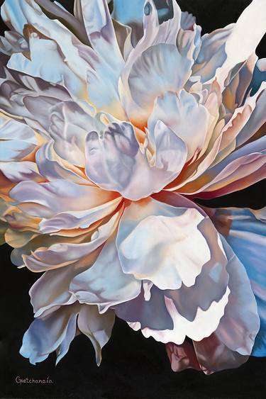 Original Fine Art Floral Printmaking by Irina Gretchanaia