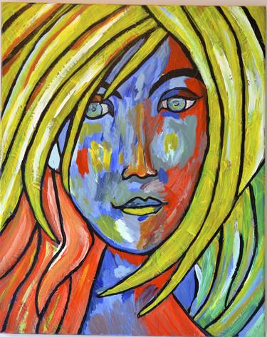 Print of Expressionism Women Paintings by Lavi Picu