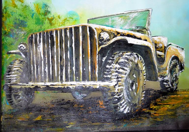 JEEP Painting by Lavi Picu Saatchi Art