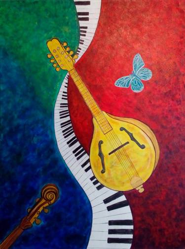 Original Music Paintings by Lavi Picu