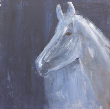 Original Abstract Horse Paintings by S H Khan