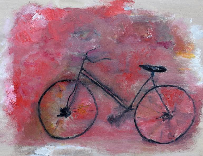 Bike Painting by S H Khan Saatchi Art