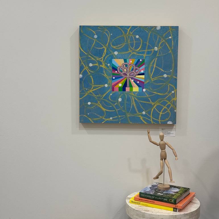 Original Abstract Outer Space Painting by Katherine Baronet