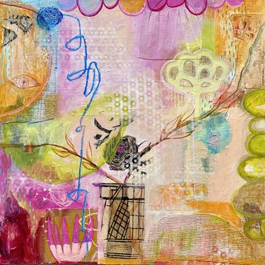 Original Surrealism Garden Paintings by Katherine Baronet
