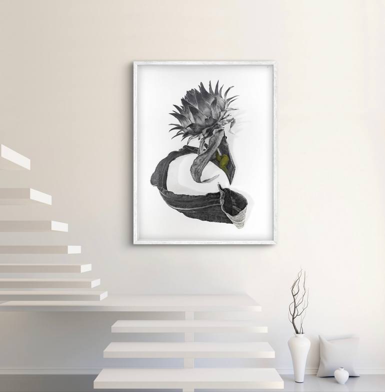 Original Figurative Garden Drawing by Katherine Baronet