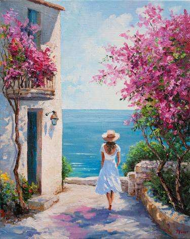 Original Expressionism Landscape Painting by Tetyana Vysochynska