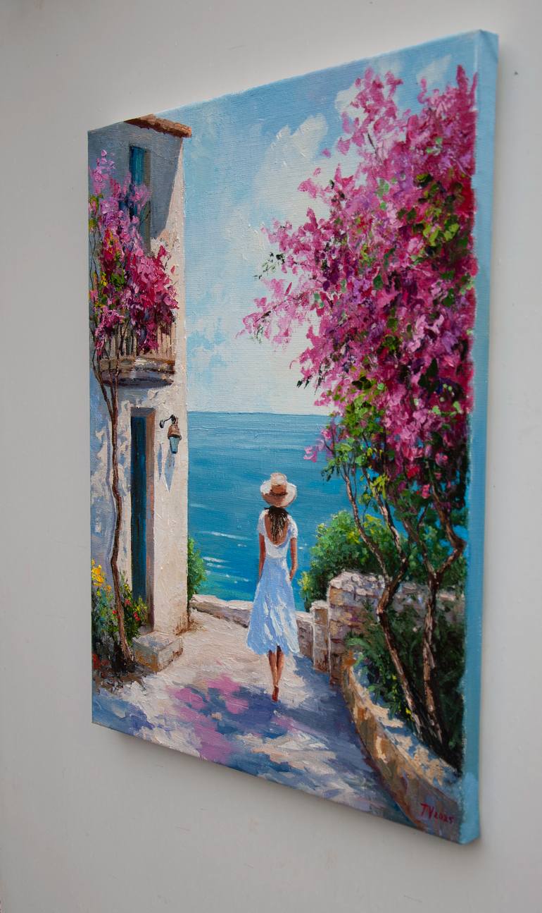 Original Expressionism Landscape Painting by Tetyana Vysochynska