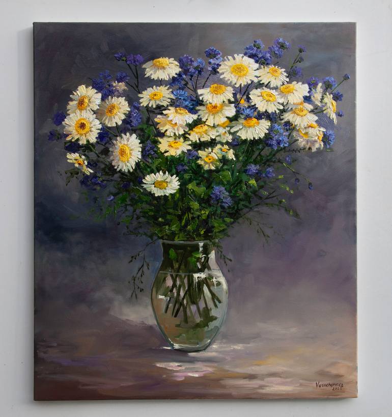 Original Impressionism Floral Painting by Tetyana Vysochynska