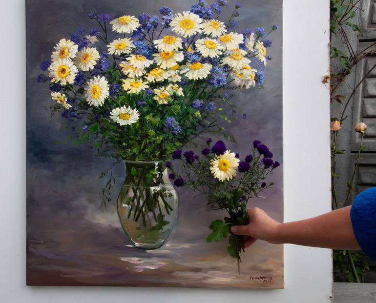 Original Impressionism Floral Painting by Tetyana Vysochynska
