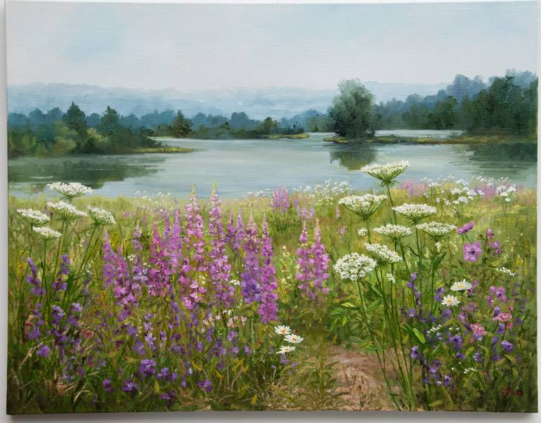 Original Impressionism Landscape Painting by Tetyana Vysochynska