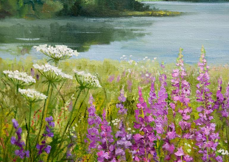 Original Impressionism Landscape Painting by Tetyana Vysochynska