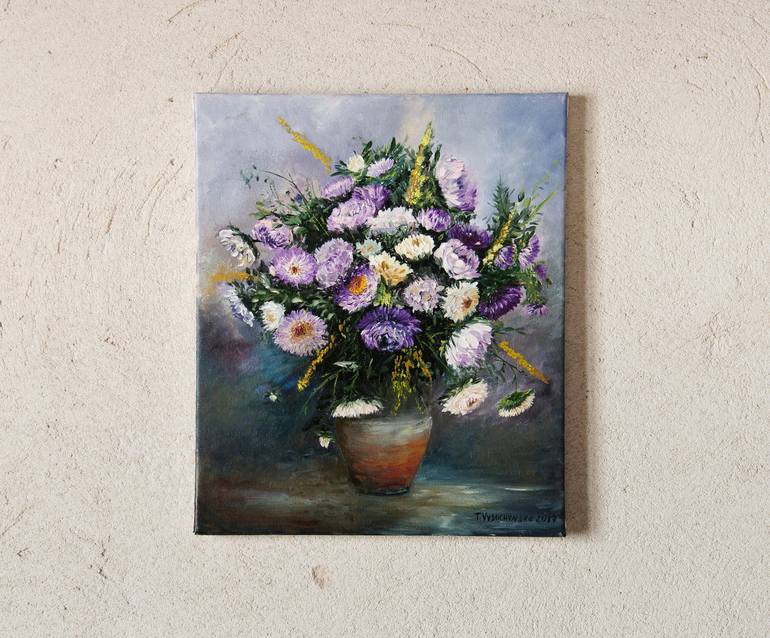 Original Floral Painting by Tetyana Vysochynska