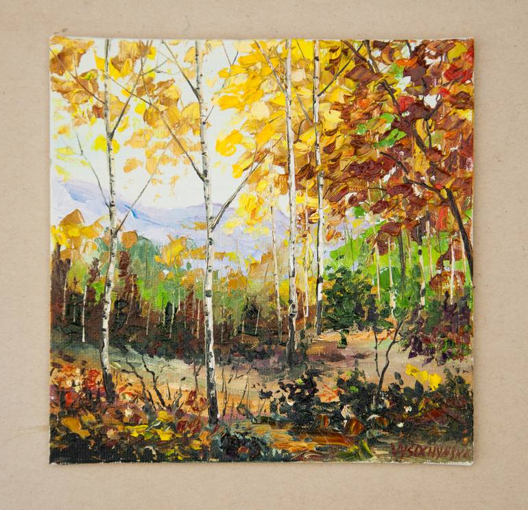 Original Impressionism Landscape Painting by Tetyana Vysochynska