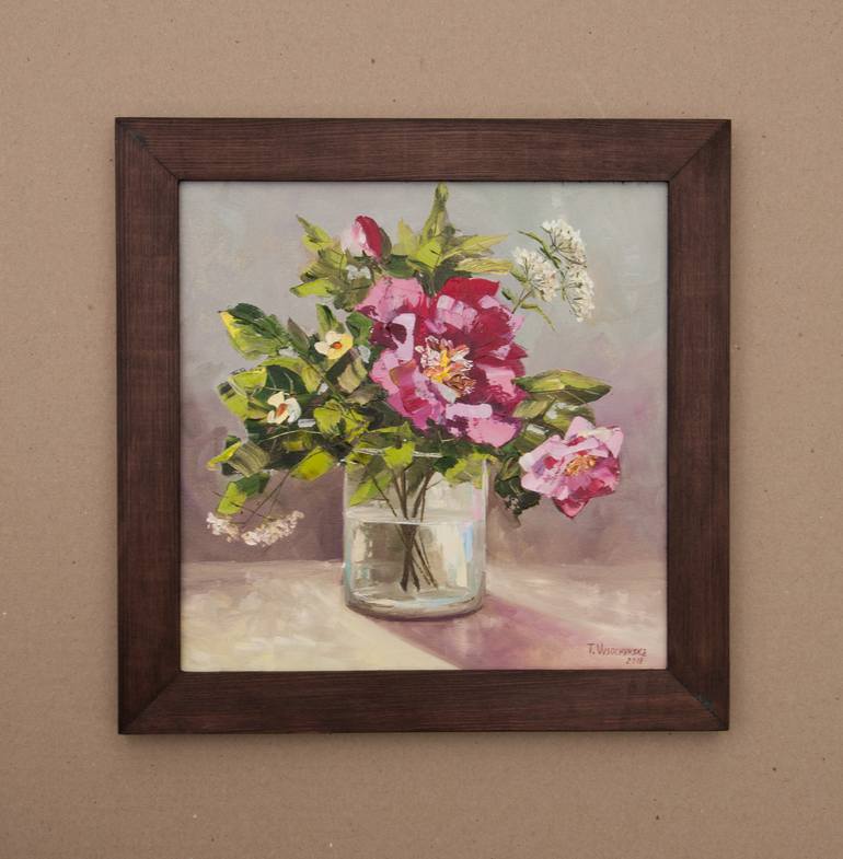 Original Floral Painting by Tetyana Vysochynska