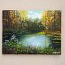 Beautiful forest. Oil painting. Original painting. 
Small painting. Miniature painting.
Oil paints.
Stretched canvas.
6"x8"x0,6" (15x20x1,5cm).