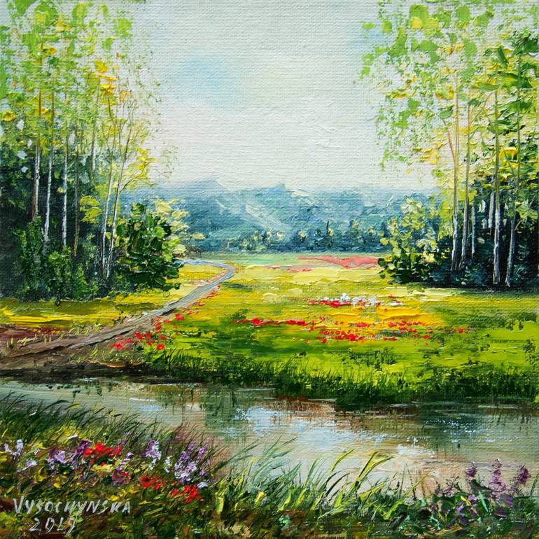 Original Fine Art Nature Painting by Tetyana Vysochynska