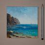 Small artwork. Ocean. Oil painting. Original. Painting on canvas.

Oil.
Canvas on cardboard.
6" x 6" x 0,15" /15 x 15cm./
