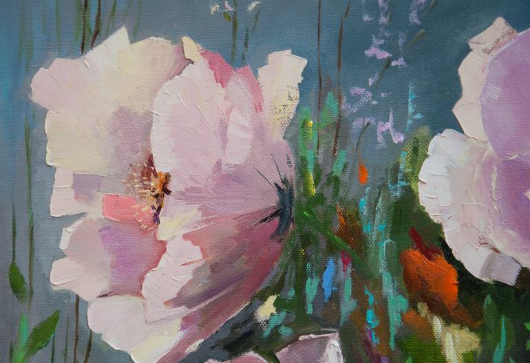 Original Expressionism Floral Painting by Tetyana Vysochynska