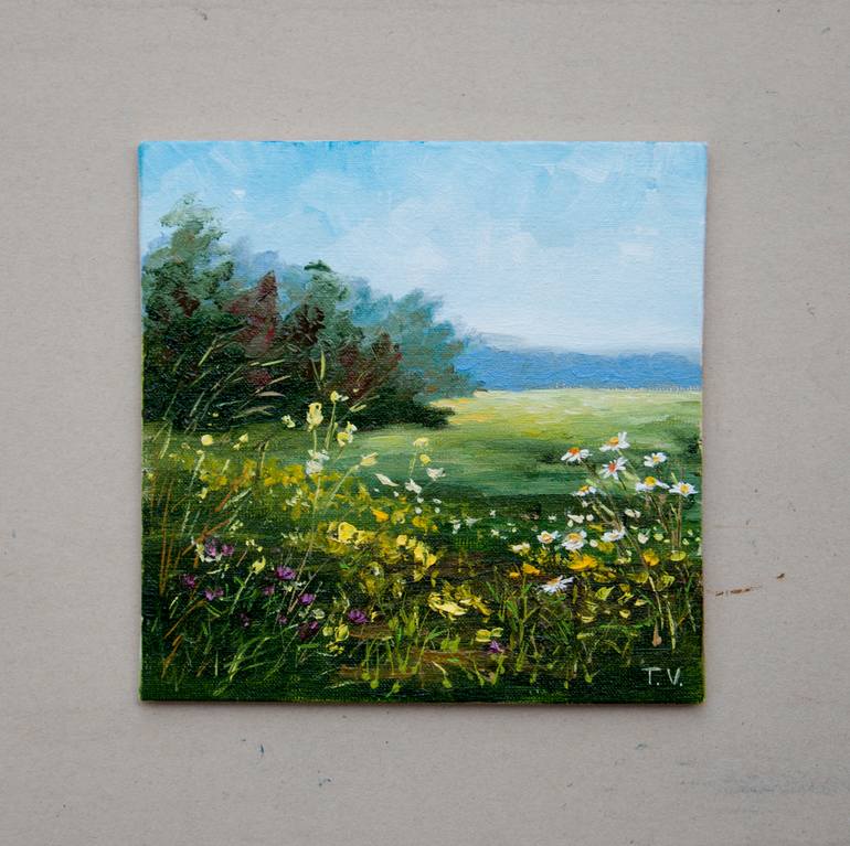 Original Impressionism Landscape Painting by Tetyana Vysochynska