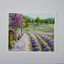 Lavender landscape. Watercolor painting. 

Watercolor paints.
Watercolor paper 300g/m 100% cotton.
Image size 9" x 11" /23 x 28cm/.
Paper size 9.8" x 11.8" /25 x 30cm/.