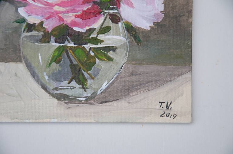 Original Expressionism Floral Painting by Tetyana Vysochynska