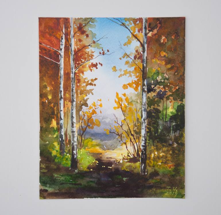 Original Impressionism Landscape Painting by Tetyana Vysochynska