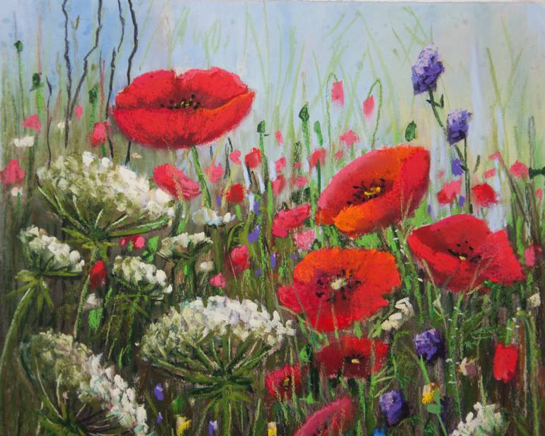 Original Floral Painting by Tetyana Vysochynska