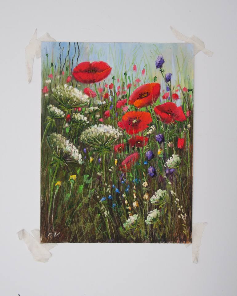 Original Floral Painting by Tetyana Vysochynska