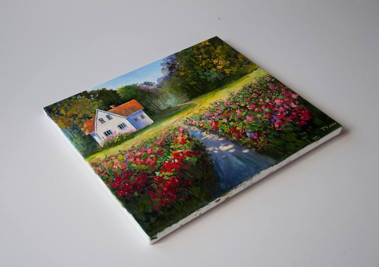 Original Impressionism Landscape Painting by Tetyana Vysochynska