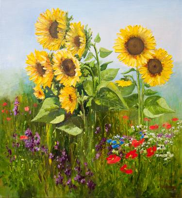 Original Fine Art Floral Paintings by Tetyana Vysochynska