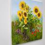 Sunflowers. Oil painting. Floral landscape. Summer wildflowers. Field of flowers. Original painting.

Oil paints.
Stretched canvas.
24 x 20 in.
Year 2020.