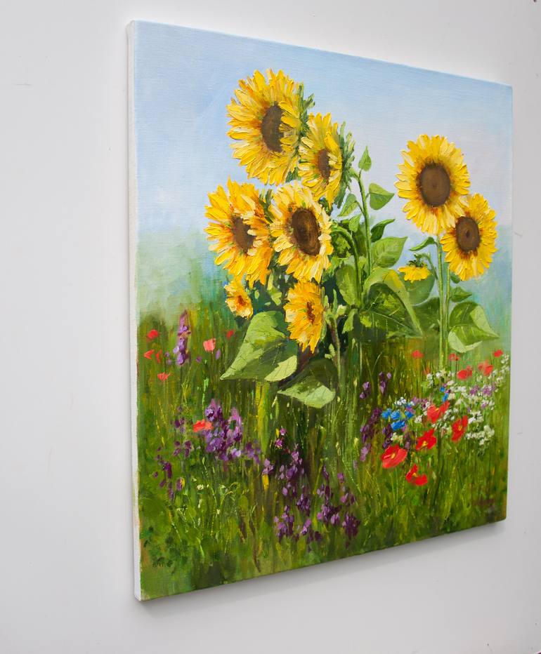 Original Impressionism Floral Painting by Tetyana Vysochynska