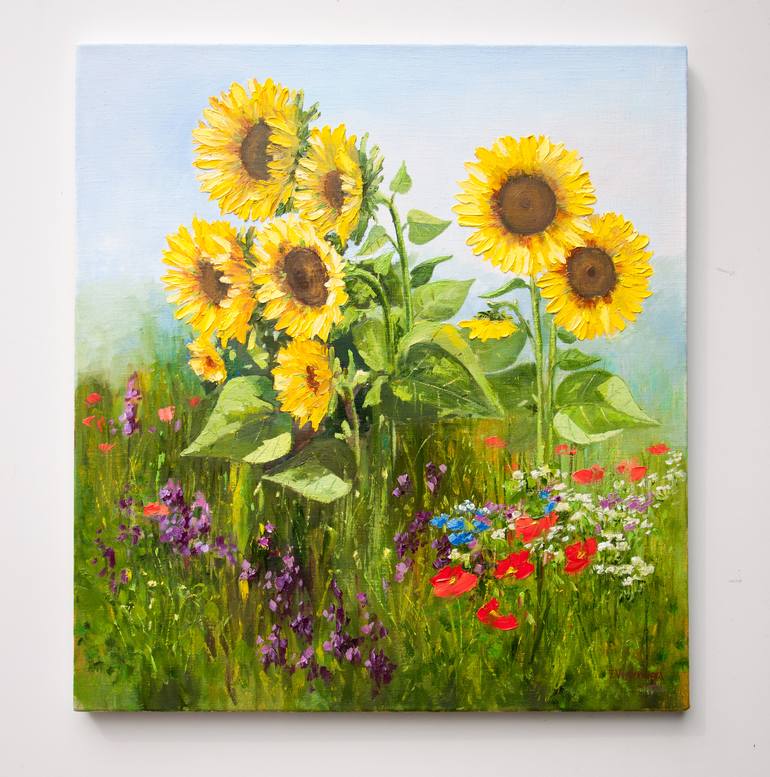 Original Impressionism Floral Painting by Tetyana Vysochynska