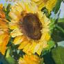 Sunflowers. Oil painting. Floral landscape. Summer wildflowers. Field of flowers. Original painting.

Oil paints.
Stretched canvas.
24 x 20 in.
Year 2020.