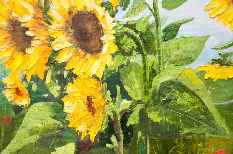 Original Impressionism Floral Painting by Tetyana Vysochynska