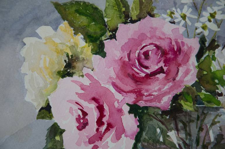 Original Fine Art Floral Painting by Tetyana Vysochynska