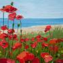 Poppies field. Oil painting. Floral painting. Flower landscape. Original Art.
Oil paints.
Stretched canvas.
8 x 8in.
20 x 20cm.
Year 2020.
Signature front and back.