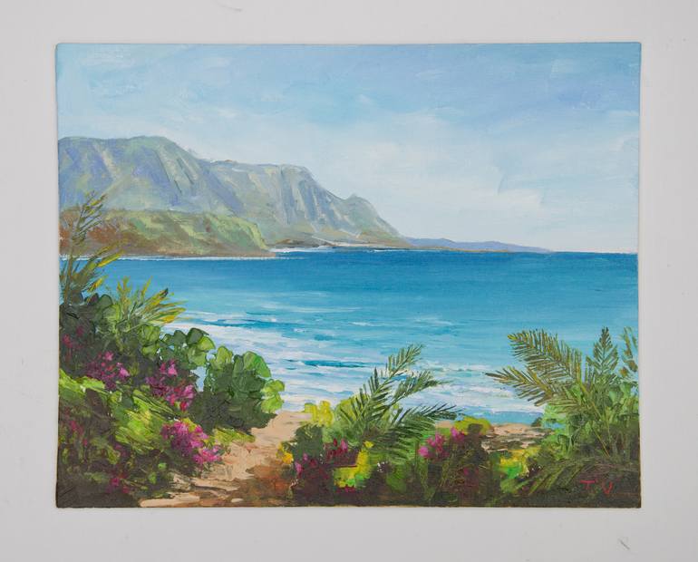 Original Expressionism Seascape Painting by Tetyana Vysochynska