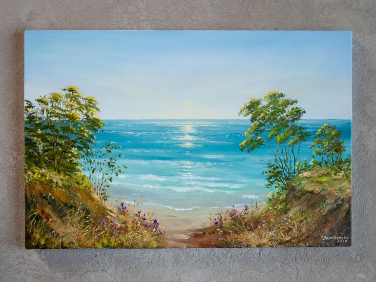 Original Fine Art Seascape Painting by Tetyana Vysochynska