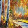 Autumn forest. Oil painting. Fall landscape. Sunny day. Path in forest. Colorful October.Original painting. Painting on canvas.

Oil.
Stretched canvas.
14 x 16 x 0,7in.
Year 2020.