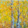 Autumn forest. Oil painting. Fall landscape. Sunny day. Path in forest. Colorful October.Original painting. Painting on canvas.

Oil.
Stretched canvas.
14 x 16 x 0,7in.
Year 2020.