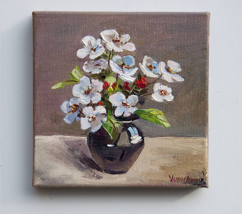 Original Impressionism Floral Painting by Tetyana Vysochynska