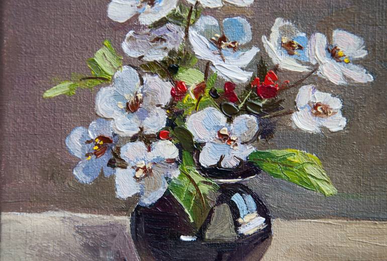 Original Impressionism Floral Painting by Tetyana Vysochynska