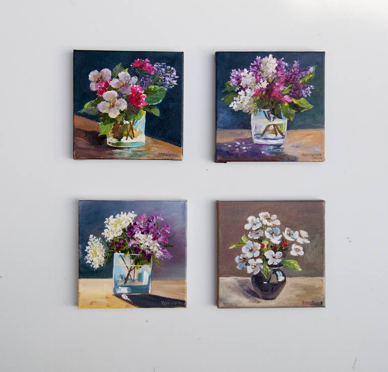 Original Impressionism Floral Painting by Tetyana Vysochynska