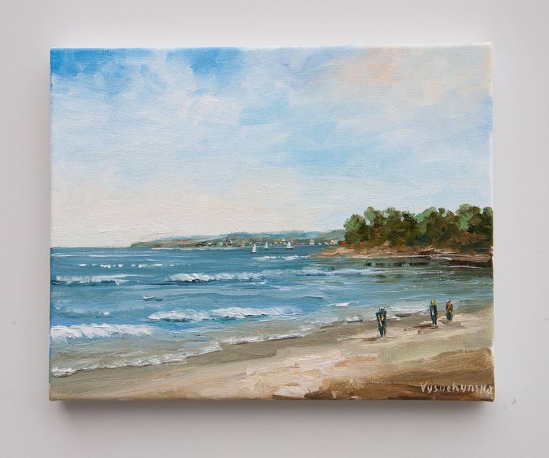 Original Fine Art Seascape Painting by Tetyana Vysochynska