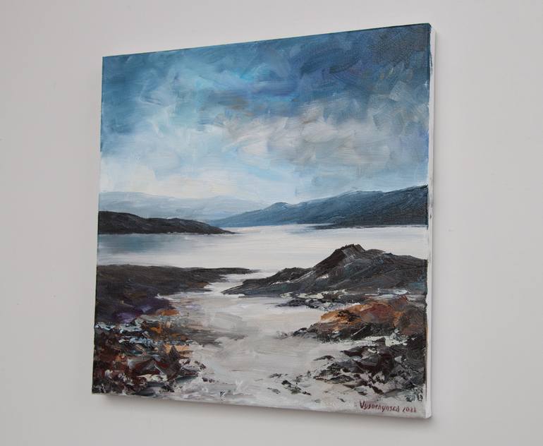 Original Expressionism Seascape Painting by Tetyana Vysochynska