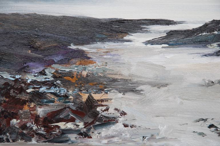 Original Expressionism Seascape Painting by Tetyana Vysochynska