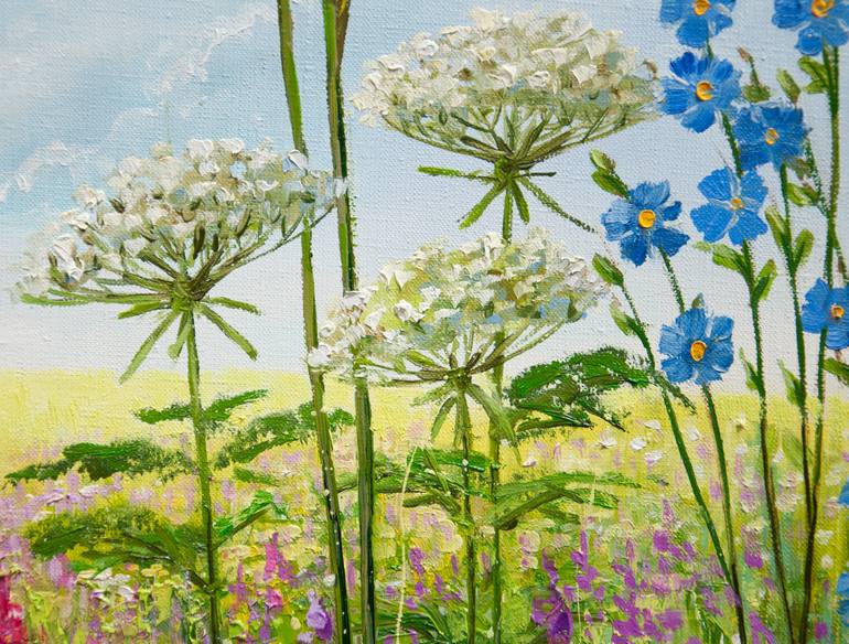 Original Art Deco Landscape Painting by Tetyana Vysochynska
