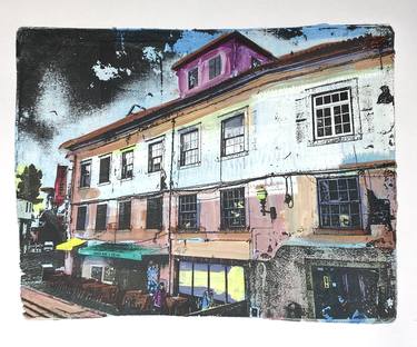 Print of Expressionism Architecture Printmaking by Jessica Russo Scherr