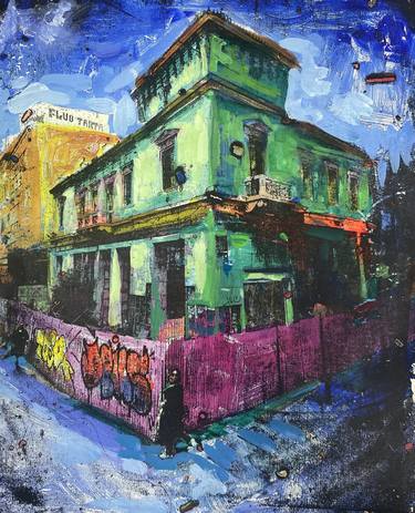 Original Expressionism Architecture Printmaking by Jessica Russo Scherr